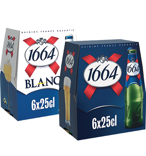 lot de 2 packs de 1664